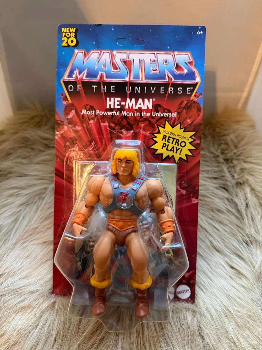 New! Masters of the Universe He-Man Retro Action Figure